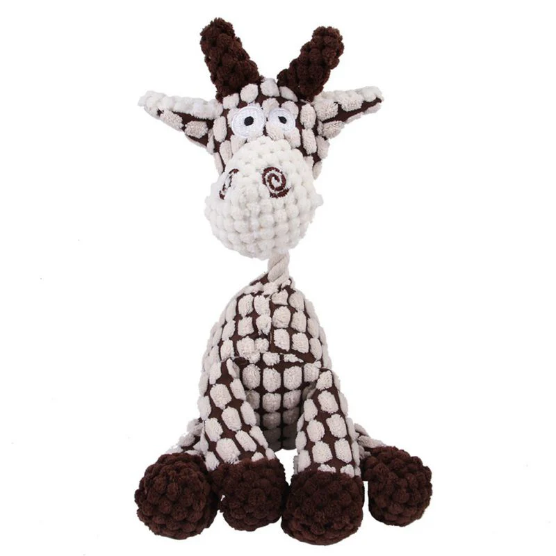 HULIANFU Pet Dog Plush Toy Squeaker Chew Animal Toy Octopus Skin Shell Bite Resistant Plush Toy Funny Durability Molar Toy Pets Supplies - Deanwangkt