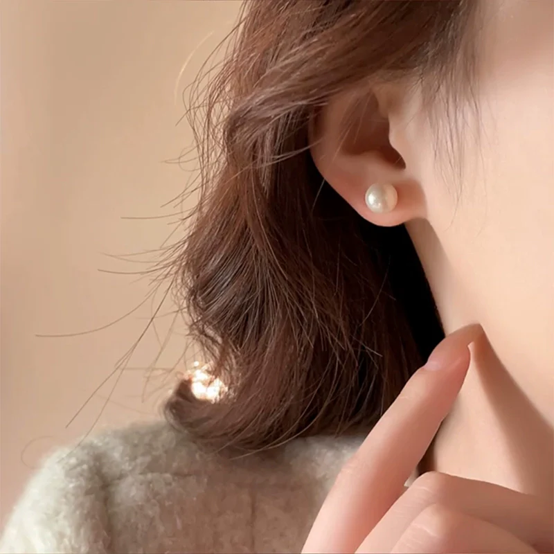 Week Week Pearl Earrings for Girlfriend Silver Needle Earrings Set popular New Popular Mom Gift Earrings - Deanwangkt