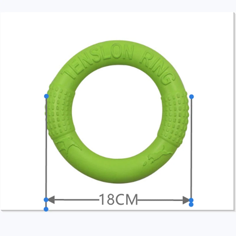 HULIANFU Pet Flying Discs EVA Dog Training Ring Puller Resistant Bite Floating Toy Puppy Outdoor Interactive Game Playing Products Supply - Deanwangkt