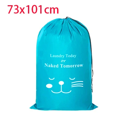 HULIANFU Smile Shape Nylon Laundry Bag Wash Me Travel Storage Pouch Machine Washable Dirty Clothes Organizer Wash Drawstring Bag - Deanwangkt