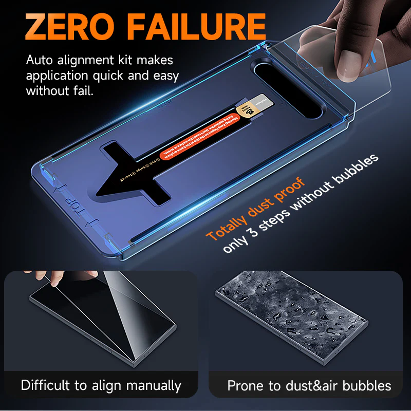 MAGIC JOHN 2nd Generation Samsung Screen Protector - Dust Free Without Bubbles