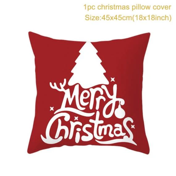HULIANFU Santa pillowcase Happy New Year 2026  Xmas Gifts  Christmas Decor For Home Merry Christmas Ornament Navidad Natal Xmas Gifts - Deanwangkt