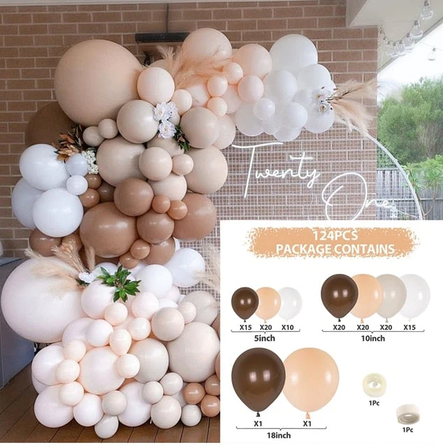 HULIANFU Macaron Pink Balloon Garland Arch Kit Wedding Birthday Party Decoration Kids Globos Rose Gold Confetti Latex Ballon Baby Shower - Deanwangkt