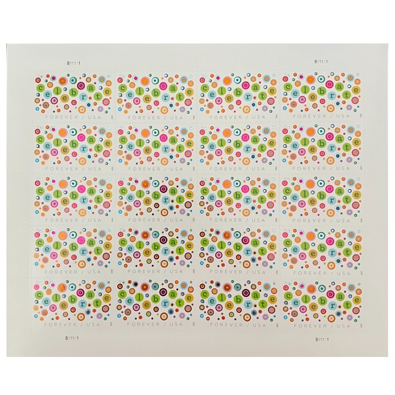 Let's Celebrate 2020, (Sheet of 20) - TWENTYSTAMPS