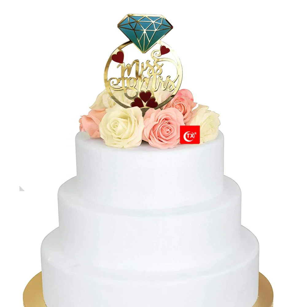 HULIANFU MR&MRS Acrylic Wedding & Engagement Cake Topper Lover Valentine  Day Baking Decoration You&me Anniversary Cake Party Favors - Deanwangkt