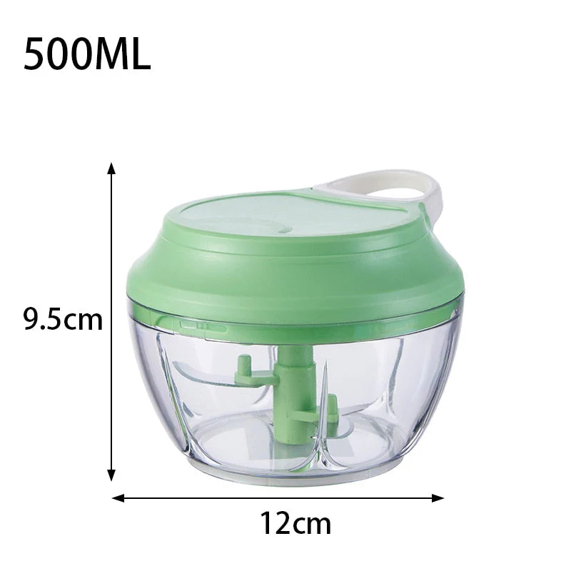 HULIANFU Manual Vegetable Mincers Press Type Household Garlic Meat Cutter Grinders Whisk Stirre Kitchen Food Chopper Mini food Processor - Deanwangkt