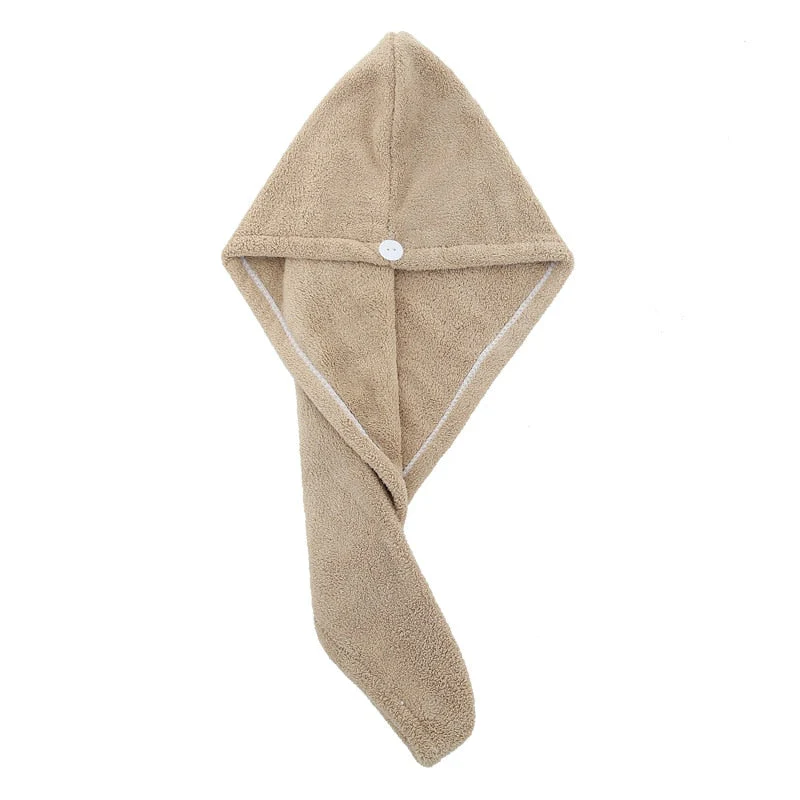 HULIANFU Quick Drying Microfiber Shower Cap Magic Hair Fast Drying Dryer Towel Bath Hat Dry Hair Cap Quick Drying Soft Turban Dry bonnet - Deanwangkt