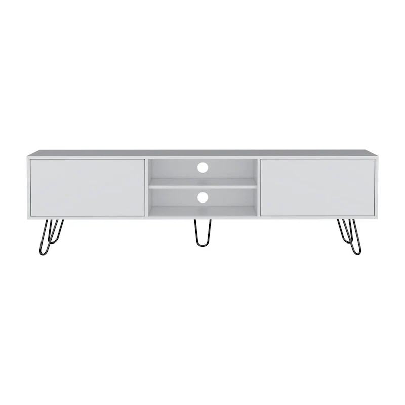 Vassel 2-Cabinet TV Stand Hairpin Legs