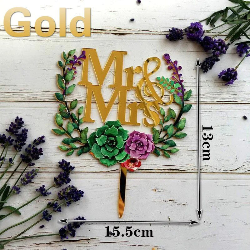 HULIANFU MR&MRS Acrylic Wedding & Engagement Cake Topper Lover Valentine  Day Baking Decoration You&me Anniversary Cake Party Favors - Deanwangkt