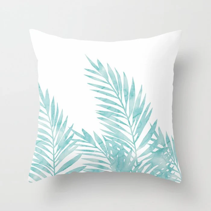 HULIANFU Super Hot Hipster Light Blue Green Mint Cushion Cases Modern Geometry Print Boho Decorative Pillowcase Sofa Couch Throw Pillows - Deanwangkt