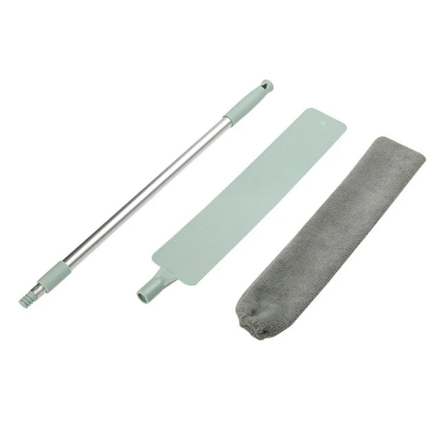 HULIANFU Long Handle Bedside Dust Brush Cleaner  Microfiber Duster Bed Bottom Gap Cleaning Brush Sweeper Household Cleaning Tools - Deanwangkt