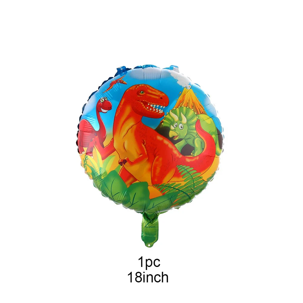 HULIANFU Large 4D Walking Dinosaur Foil Balloons Jungle Animal Boys Birthday Party Decors Jurassic  Standind Dragon Kids Toys Air Globos - Deanwangkt
