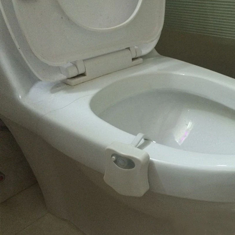 HULIANFU Smart Bathroom Toilet Nightlight LED Body Motion Activated On/Off Seat Sensor Lamp 8 multicolour Toilet lamp hot - Deanwangkt