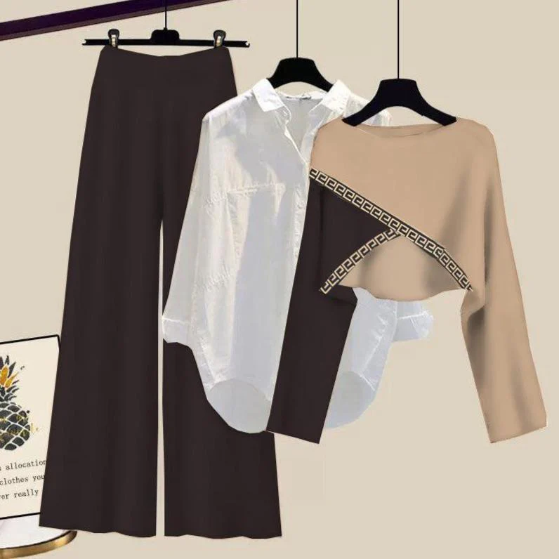 Unique Color Block Three Piece Set