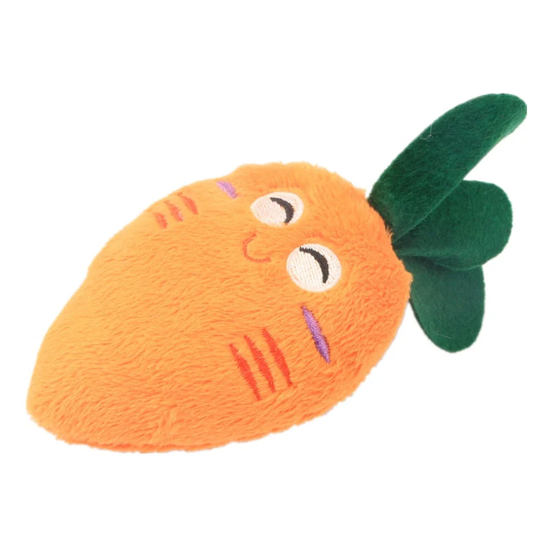 HULIANFU Pet Toys Plush Squeaky Toy Bite-Resistant Clean Dog Chew Puppy Training Toy Soft Banana Bone Vegetable Fruit Pet Supplies - Deanwangkt