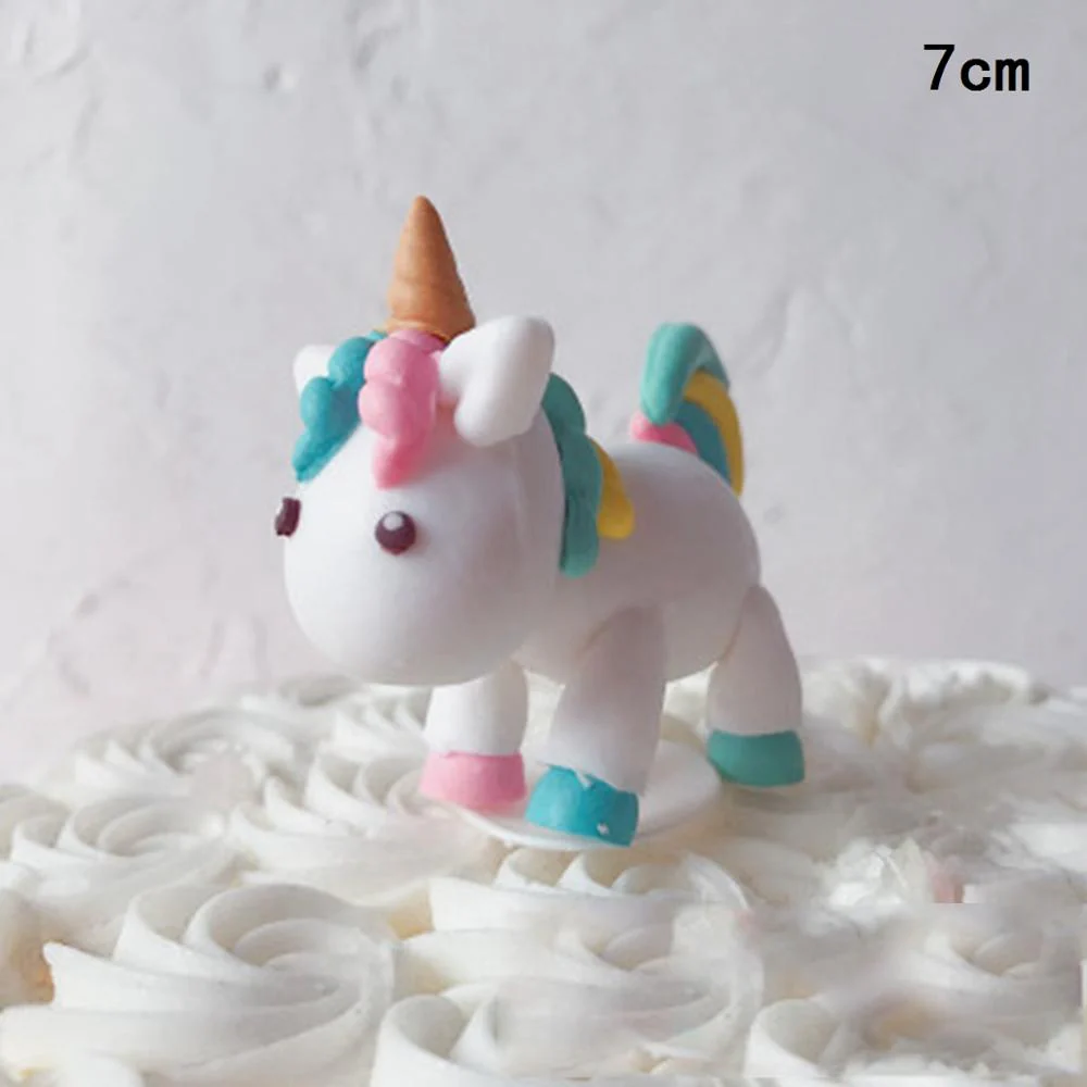 HULIANFU Unicorn Cake Topper Unicorn Brithday Party Supplies Unicorn Brithday Cake Decor 1st Girl Birthday Party Unicornion - Deanwangkt
