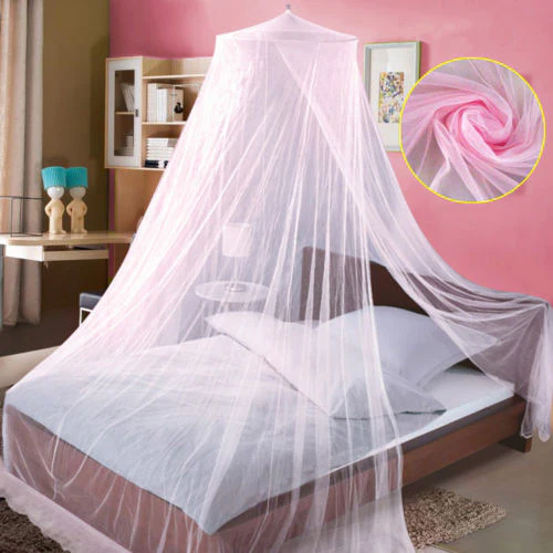 HULIANFU Universal Elegant Round Lace Insect Bed Canopy Netting Curtain Dome Polyester Bedding Mosquito Net Home Furniture Dropshipping - Deanwangkt