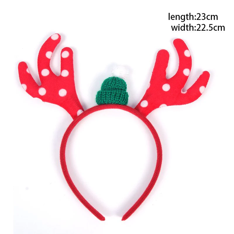 HULIANFU 2026  Christmas Headbands Christmas Tree Reindeer Antlers Hairband Xmas Party Kids Hairhoop  Christmas Glasses Photo Booth Props - Deanwangkt