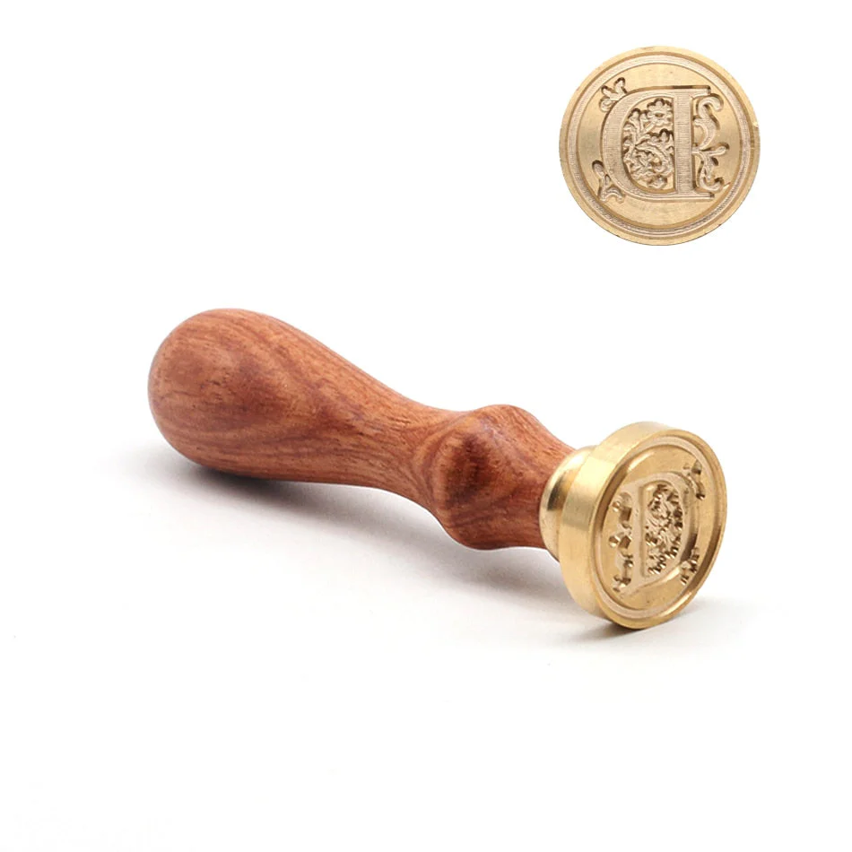 HULIANFU Retro Wood Stamp Classic 26 Letter A-z Alphabet Initial Sealing Wax Seal Stamp Ancient Seal Post Decorative Antique Stamp Gifts - Deanwangkt