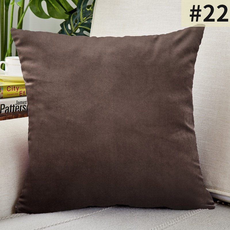 HULIANFU Super Soft Cushion Cover Velvet Pillow Cover For Sofa Living Room Housse De Coussin 30x50cm Decorative Pillows Nordic Decoration - Deanwangkt