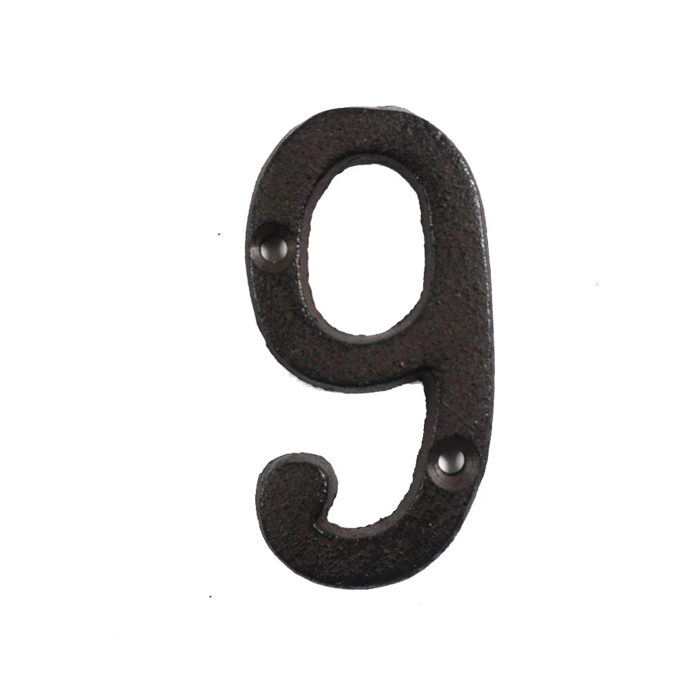 HULIANFU Metal Letters Numbers Cast Iron Decoration House Sign Doorplate DIY Cafe Wall CLH@8 - Deanwangkt