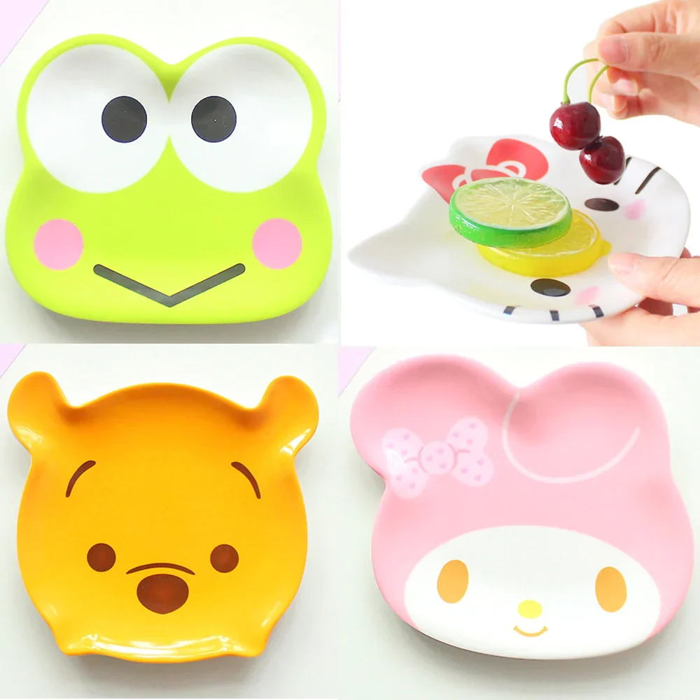 HULIANFU Mini Dish Frog Star Shape Cat Plate Tableware Miniatures Cup Plate Dish Or Snacks Fruit Sushi Plate Cute Cartoon Tableware - Deanwangkt