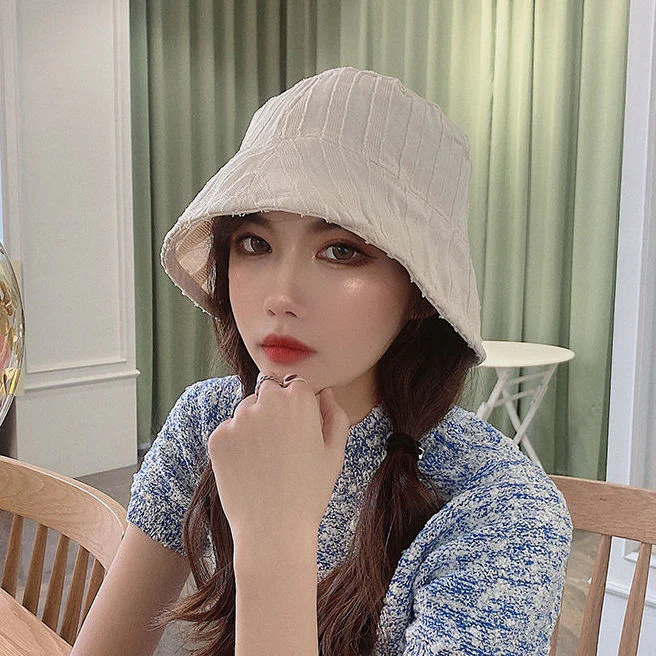 Hulianfu Bucket Hats Women Solid Simple Basic All-match Casual New Design Korean Fashion Sun Protection Streatwear Harajuku College Cozy - Deanwangkt