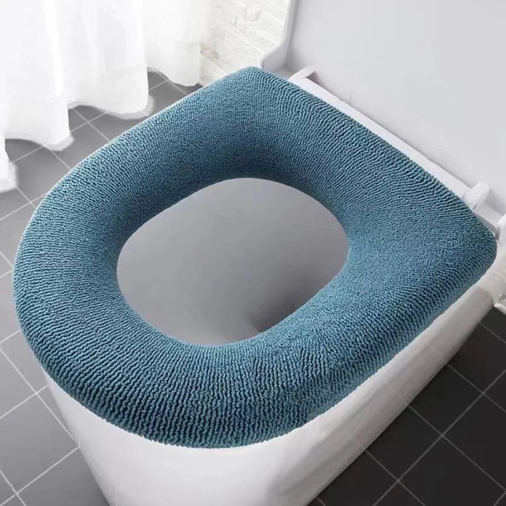 HULIANFU Universal Four Seasons Thickened Househol Soft Mat Autumn Winter Toilet Cover Toilet Seat Cushion Thick Plush Warm Pads - Deanwangkt