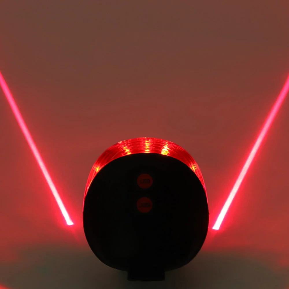 HULIANFU Waterproof Bicycle Cycling Lights Taillights LED Laser Safety Warning Bicycle Lights Bicycle Tail Bicycle Accessories Light - Deanwangkt