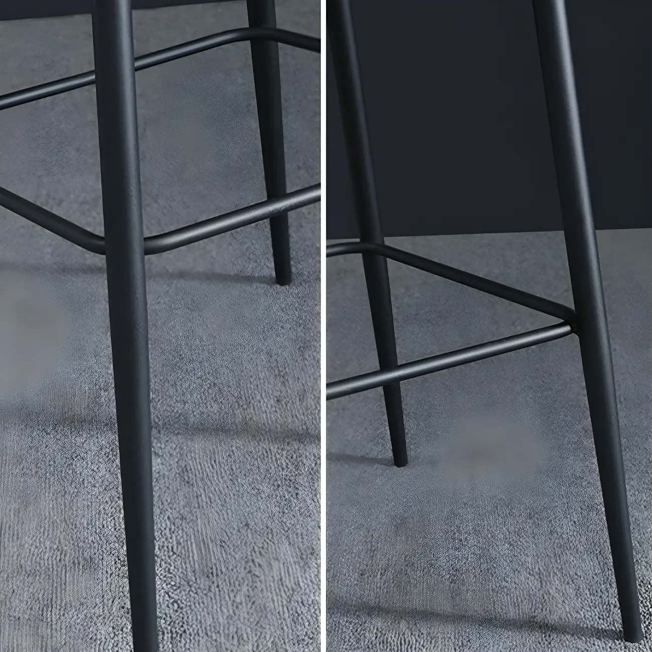 Bucket Faux Leather Wingback Counter Height Bar Stools