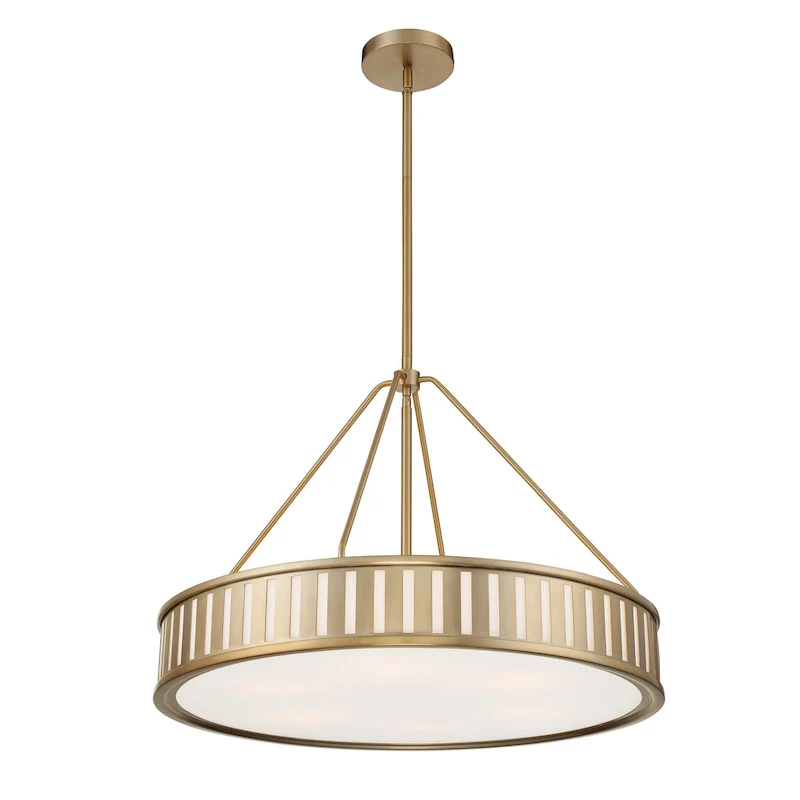 Kendal 6 Light Vibrant Gold Pendant - 28  W x 20.62  H