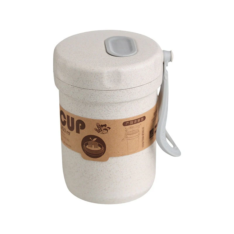 HULIANFU TUUTH Microwave Lunch Box Wheat Straw Bento Box 750ML BPA Free Food Storage Container with Soup Cup - Deanwangkt