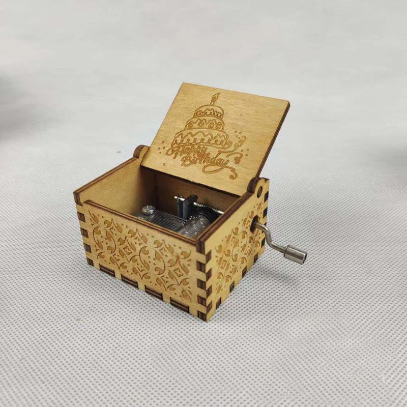 HULIANFU Wife friends Star Ball Birthday Present Music Christmas Theme Anonymity Box Wooden Castle MY Children Gift Goigeous - Deanwangkt