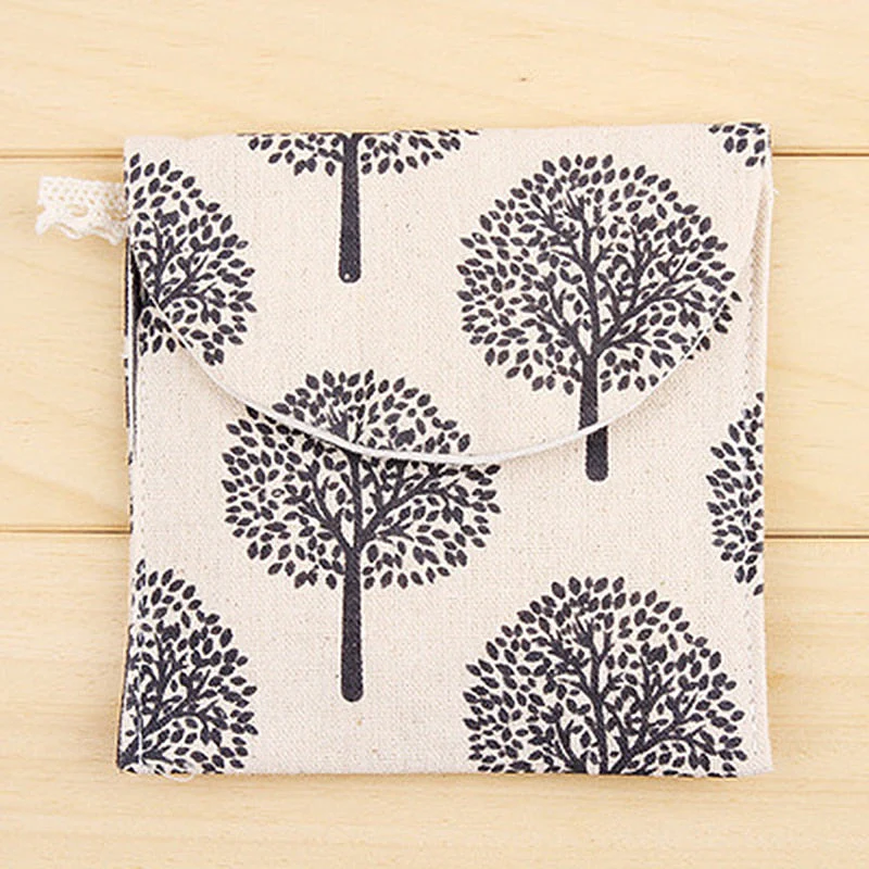 HULIANFU Waterproof Tampon Storage Bag Cute Sanitary Pad Pouches Portable Makeup Lipstick Key Earphone Data Cables Organizer Home Storage - Deanwangkt