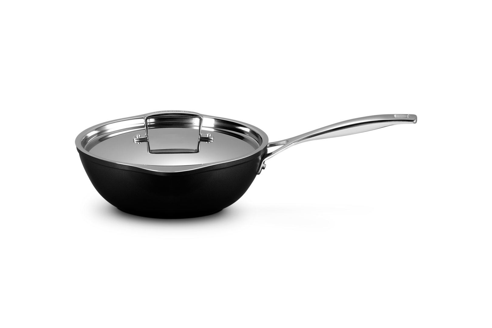 Toughened Non-Stick Chef's Pan with Pouring Spouts