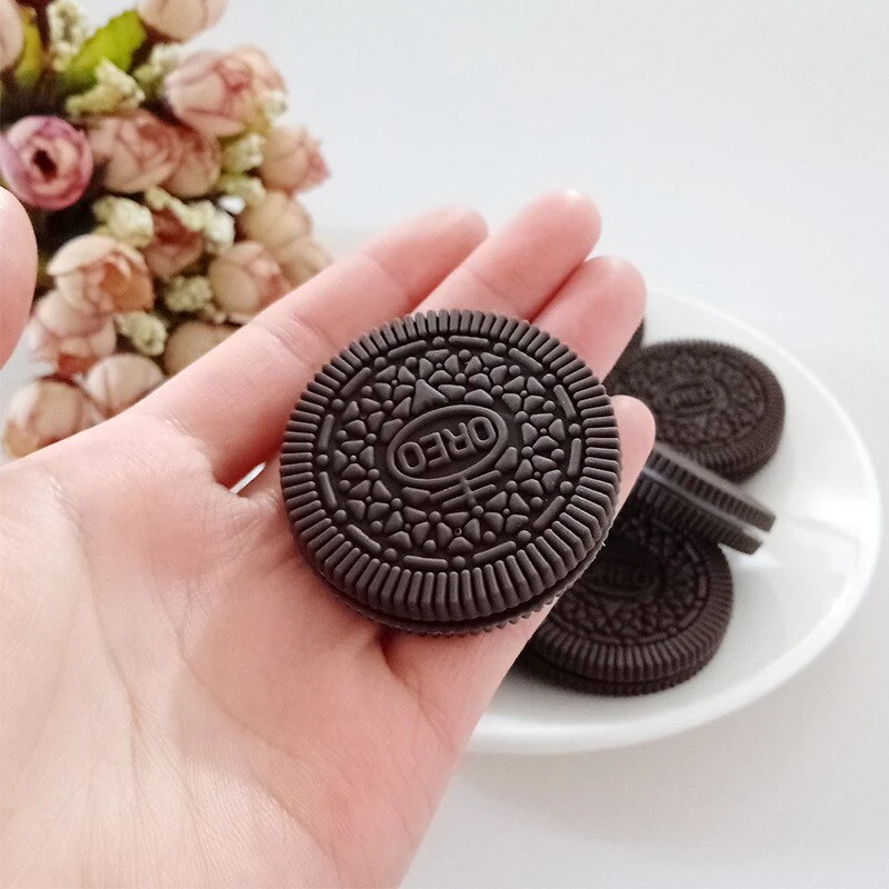 HULIANFU Simulation Oreo Cookies Fake Cake Artificial Food Model Children Photography Prop Bakery Decoration Wedding Party Home Decor - Deanwangkt