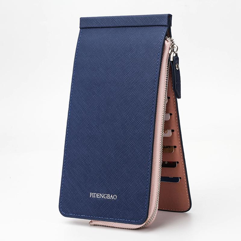 HULIANFU Multifunctional Long Wallet Card package Natural Resin Material Electroplated Metal Zipper High Quality Waterproof Wallet - Deanwangkt