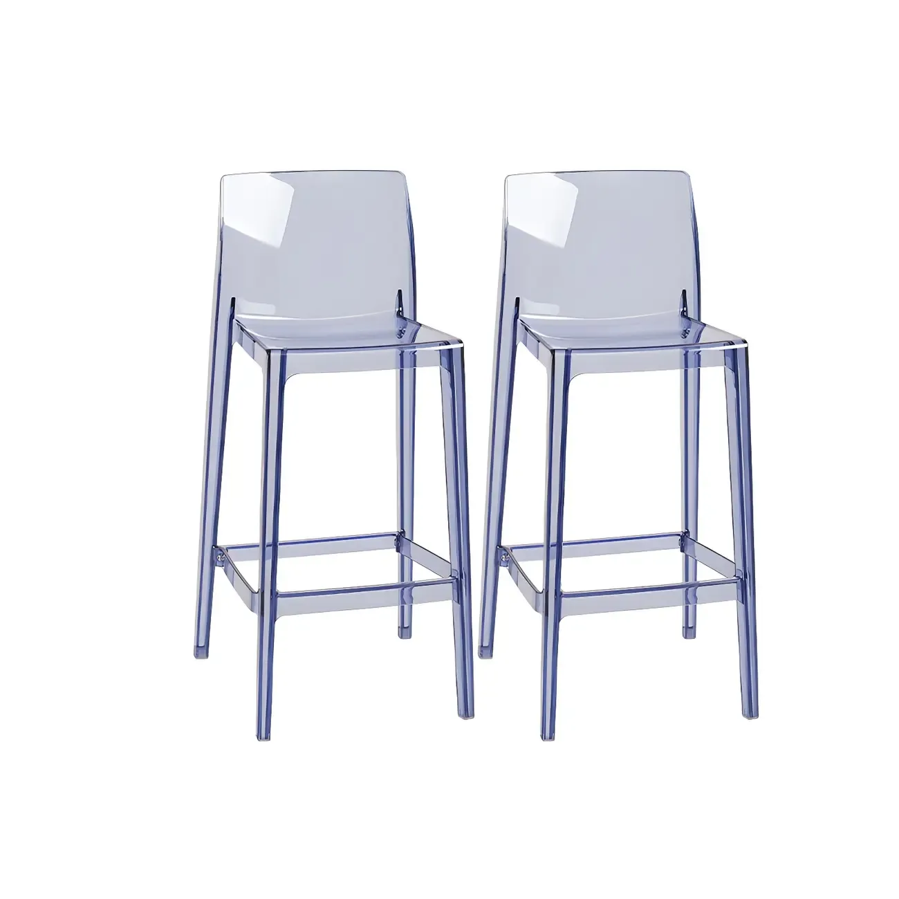Modern Acrylic Transparent Stylish Rectangle Bar Stool