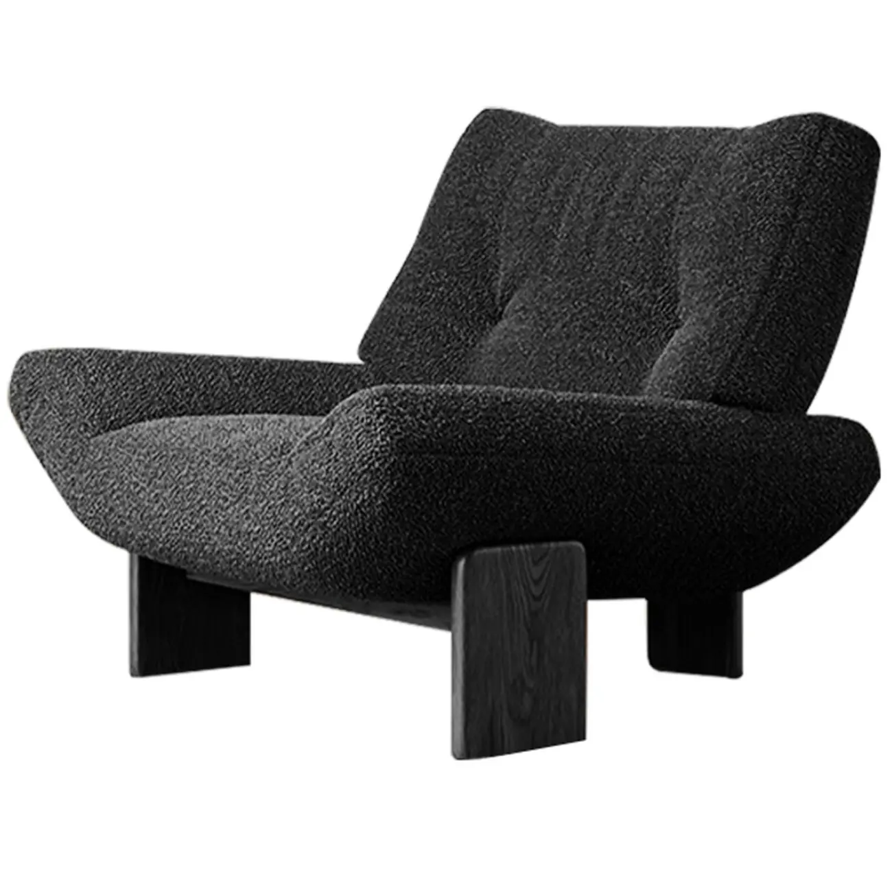 Modern High Back Chenille Accent Chair Living Room