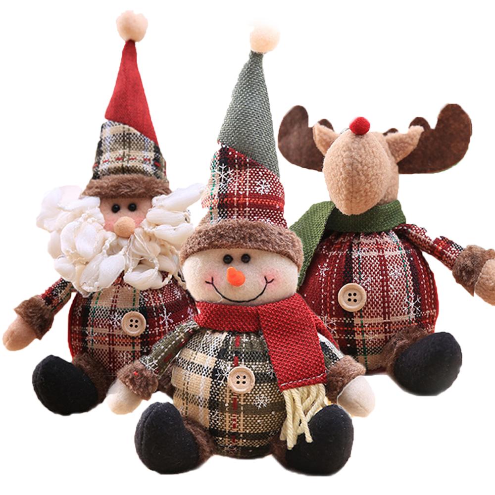 HULIANFU Santa Claus Christmas Doll Merry Christmas Decorations for Home Elk Christmas Ornaments Xmas Tree Decor  Navidad Natal Gifts - Deanwangkt