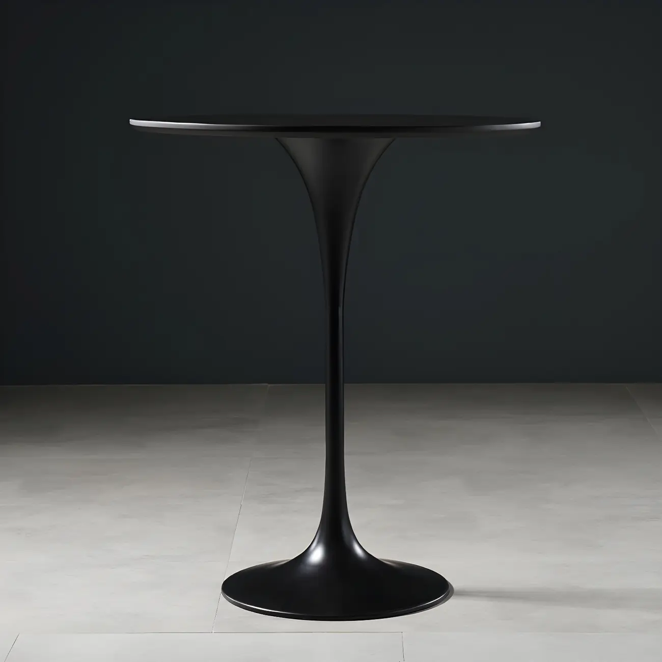 Glam Round Tall Bistro Table Pedestal Base Bar Table