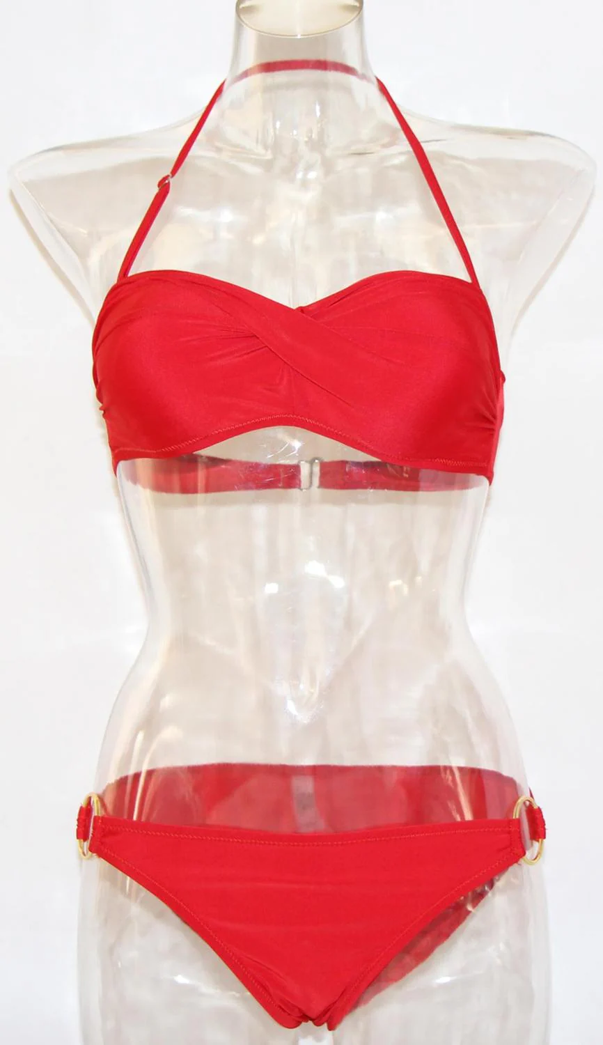 Brazilian Biquinis Women Sexy Push Up Bathing Suits Ring Design Beach Swim Wear Bandeau Strapless Bikini Set Maillot De Bain de - Deanwangkt