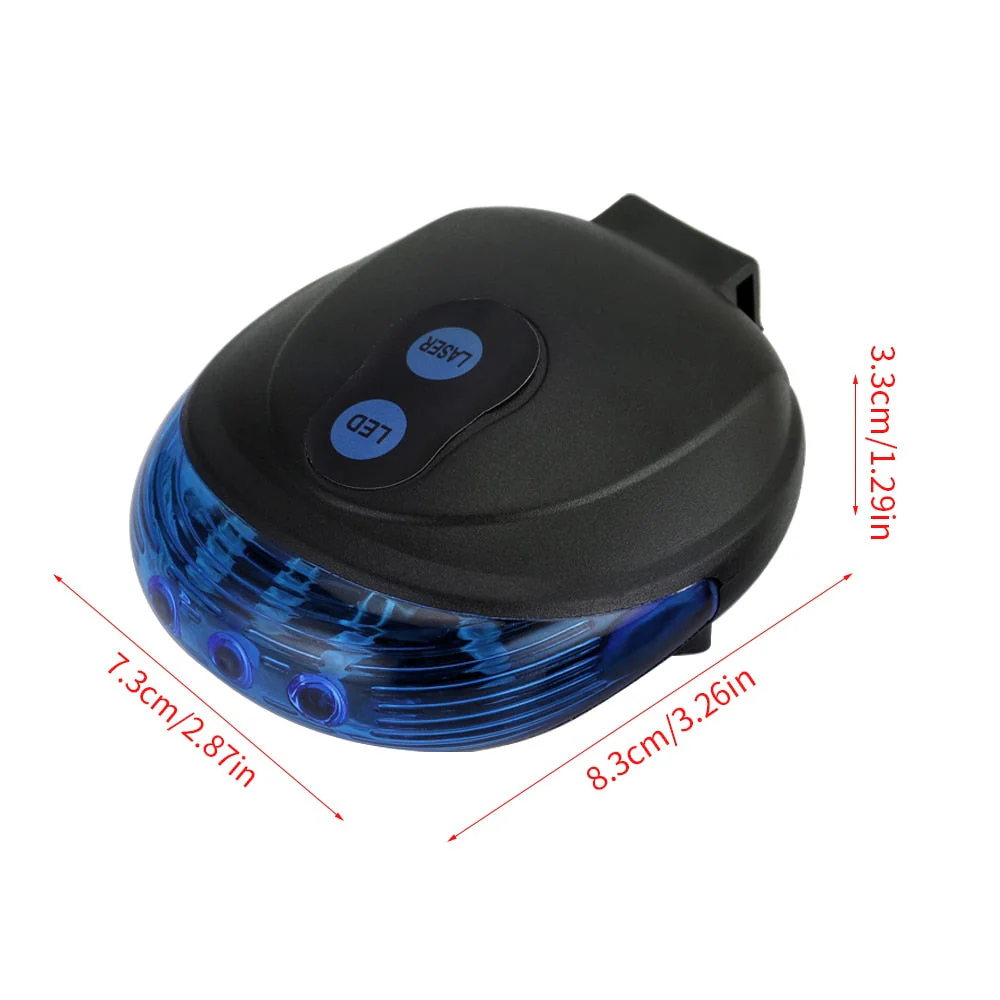 HULIANFU Waterproof Bicycle Cycling Lights Taillights LED Laser Safety Warning Bicycle Lights Bicycle Tail Bicycle Accessories Light - Deanwangkt