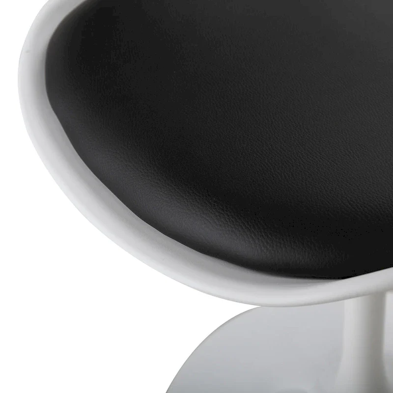 Swivel Tulip Side Chair,Dining Chair with Cushioned Seat and Curved Backrest