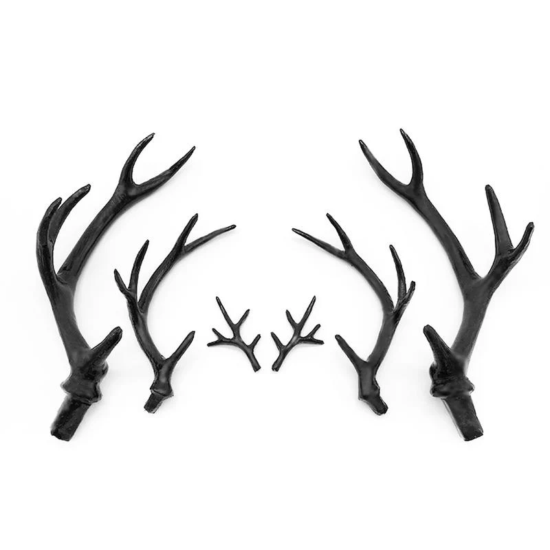 HULIANFU 2026  2018 Hot Simulation Black Antler Headdress DIY Accessories Material Headband Cute Christmas Decoration Photo Photography Props - Deanwangkt