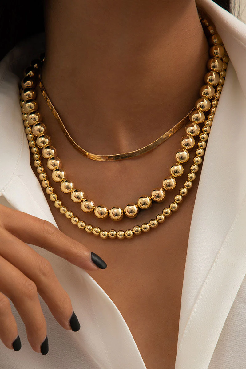 hulianfu Fashion Daily Solid Split Joint Necklaces - Deanwangkt