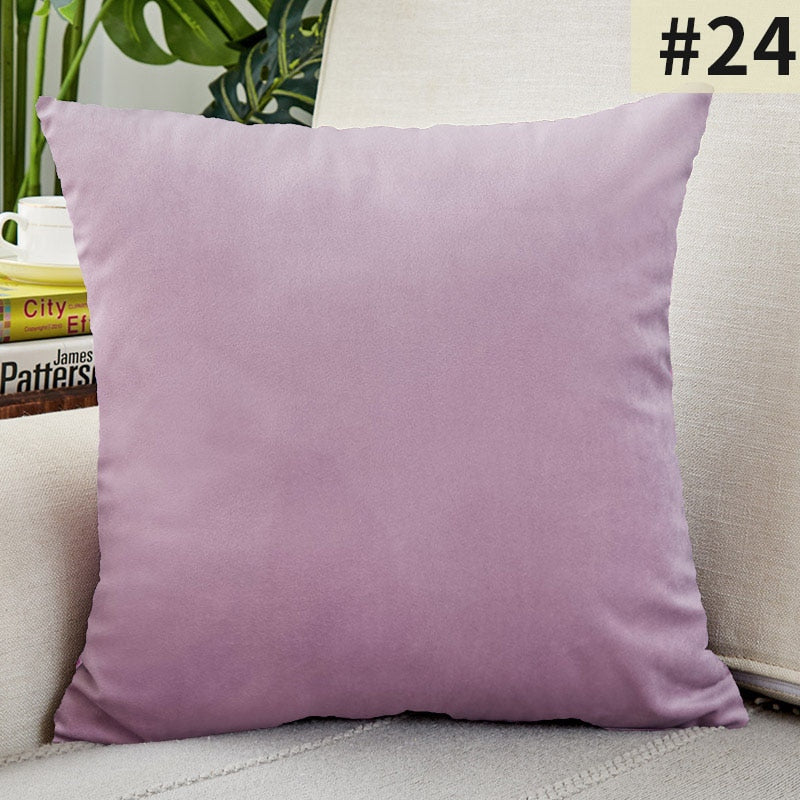 HULIANFU Super Soft Cushion Cover Velvet Pillow Cover For Sofa Living Room Housse De Coussin 30x50cm Decorative Pillows Nordic Decoration - Deanwangkt