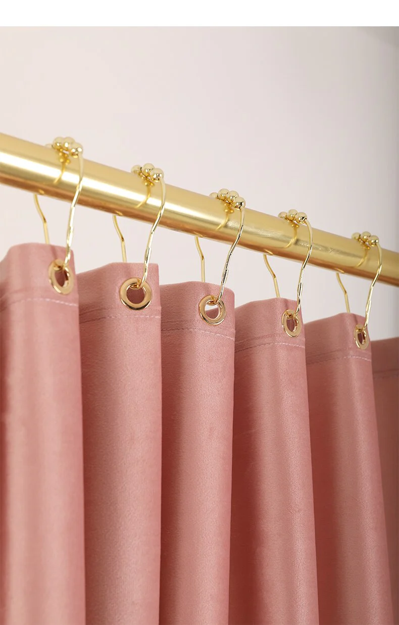 HULIANFU LIANGQI Velvet Shower Curtain Waterproof Coating Mildew Proof Fabric Thicken Cloth Bathroom Bathtub Tools Home Decoration Custom - Deanwangkt
