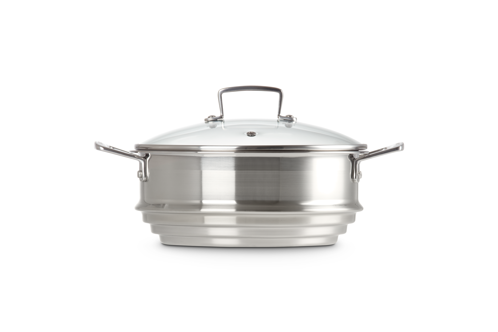 Stainless Steel Large Multi-steamer with Glass Lid
