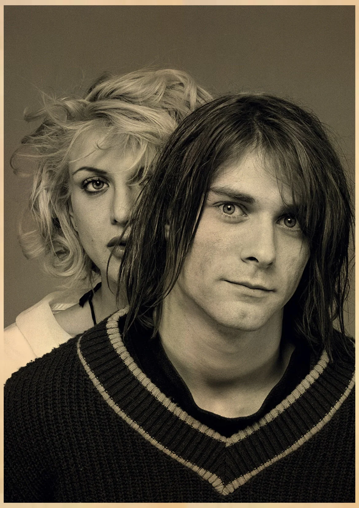 HULIANFU Singer Kurt Cobain Posters Rock and Roll Music Retro Kraft Paper Sticker DIY Vintage Room Bar Cafe Decor Gift Art Wall Paintings - Deanwangkt